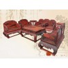 振宇紅木家具老撾大紅酸枝【高檔荷花寶座沙發】價格11件套